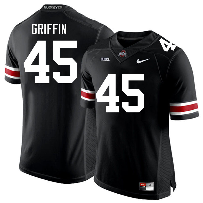 #45 Archie Griffin Ohio State Buckeyes Jerseys Football Stitched-Black